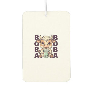 Désodorisant Pour Voiture Thé aux perles de vache mignonne Design de T-Shirt