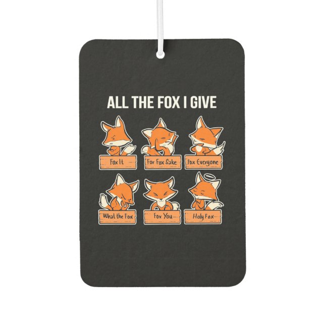 Désodorisant Pour Voiture The Fox I Give (Devant)