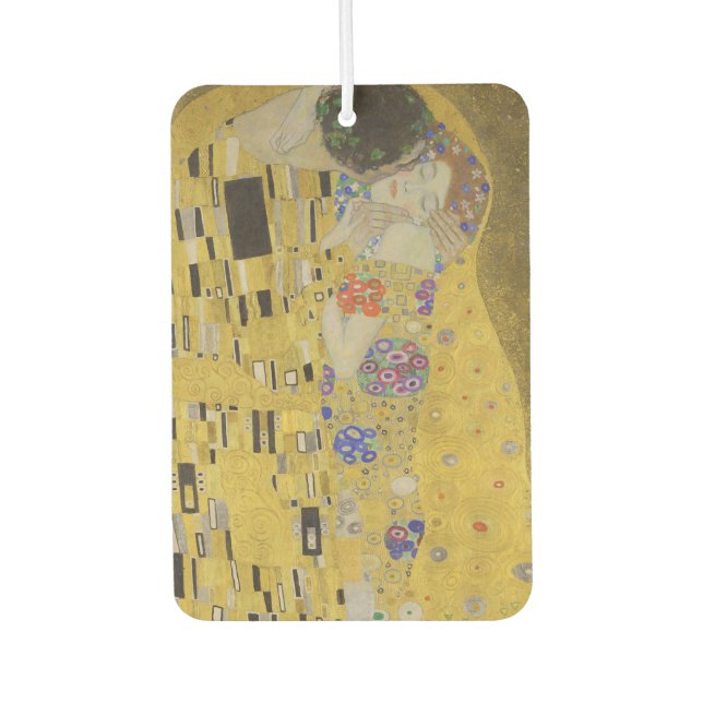Désodorisant Pour Voiture The Kiss, Art Nouveau Oil Painting, Gustav Klimt (Devant)