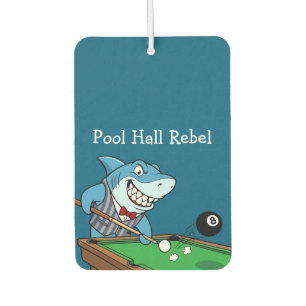 Désodorisant Pour Voiture Thème de billard Funny Pool Hall Rebel pour homme 