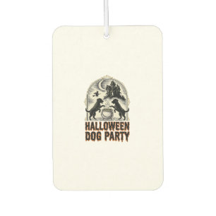 Désodorisant Pour Voiture Thème de fête pour chien Halloween Chaudron de sor