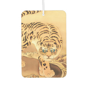 Désodorisant Pour Voiture Tigre Minhwa Vintage au bord d'un ruisseau