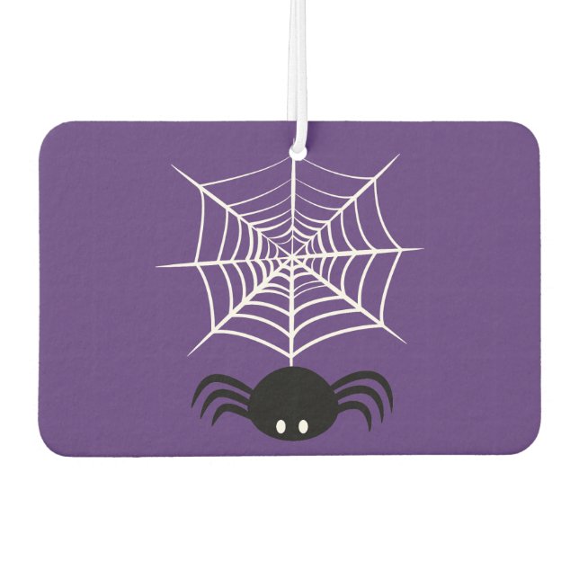Désodorisant Pour Voiture Toile d'araignée Halloween  (Devant)