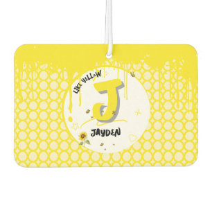 Désodorisant Pour Voiture Tournesol à l'aquarelle avec papillons comme jaune