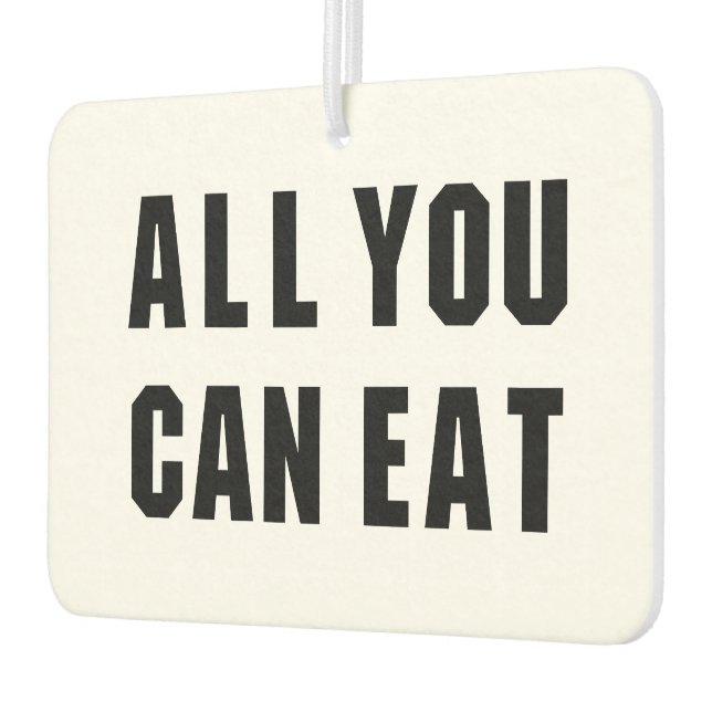 DÉSODORISANT POUR VOITURE TOUT CE QUE VOUS POUVEZ MANGER (Gauche)