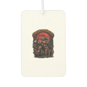 Désodorisant Pour Voiture Trick Or Treat Halloween Tueur Squelette Hache Rou