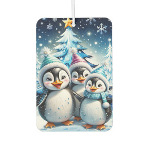 Désodorisant Pour Voiture Trois adorables pingouins