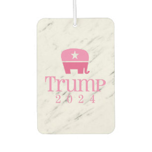 Désodorisant Pour Voiture Trump 2024 Eléphant rose mignon