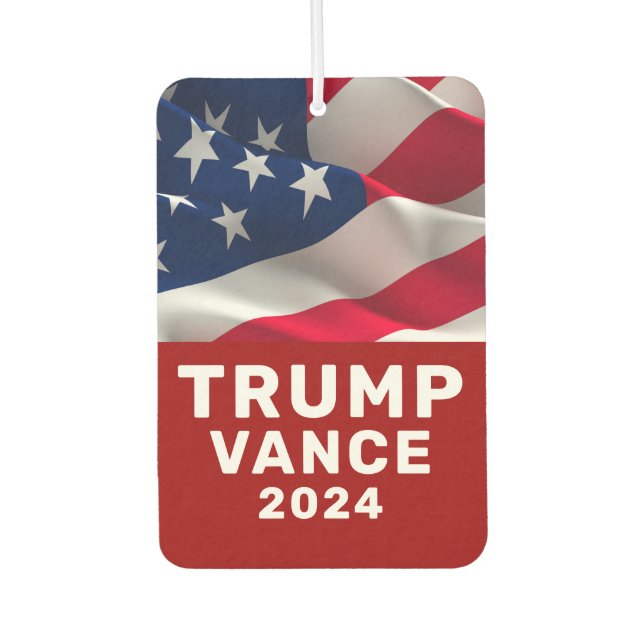 Désodorisant Pour Voiture Trump Vance 2024 (Devant)