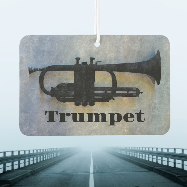 Désodorisant Pour Voiture Trumpet Jazzy instrument de musique (Créateur téléchargé)