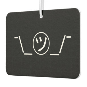 Désodorisant Pour Voiture Tsu Kana Shrug Emoticon -\_ ㋡_/+Japonais Kaomoji