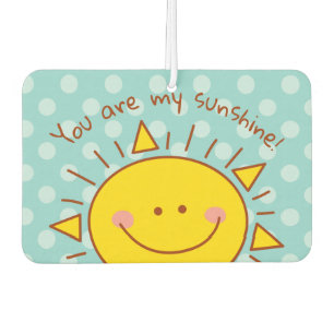 Désodorisant Pour Voiture Tu Es Mon Soleil Joyeux Jour Ensoleillé