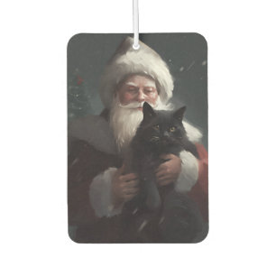 Désodorisant Pour Voiture Tuxedo Chat avec Noël Festif du Père Noël