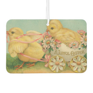 Désodorisant Pour Voiture "Un Joyeux Pâques" Carte postale vintage, vers 191