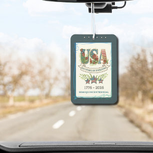 Désodorisant Pour Voiture USA 250 ans de liberté Bleu de minuit Botanique