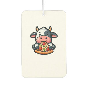 Désodorisant Pour Voiture Vache Manger Pizza Margherita Repas Footies _1