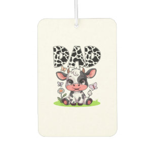 Désodorisant Pour Voiture Vache papa Anniversaire Famille Correspondance Fêt
