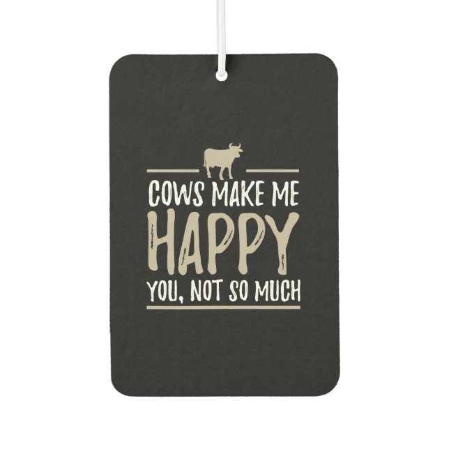 Désodorisant Pour Voiture Vaches d'élevage de vache (Devant)