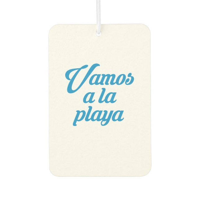 DÉSODORISANT POUR VOITURE VAMOS A LA PLAYA (Devant)