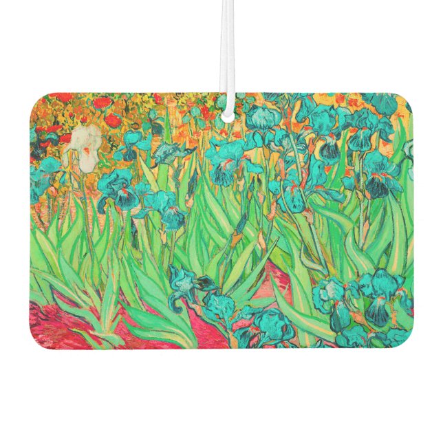 Désodorisant Pour Voiture Van Gogh Irises, Turquoise (Devant)