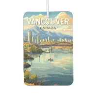 Vancouver Canada Travel Art Vintage