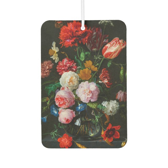 Désodorisant Pour Voiture Vase de verre avec des fleurs (Devant)