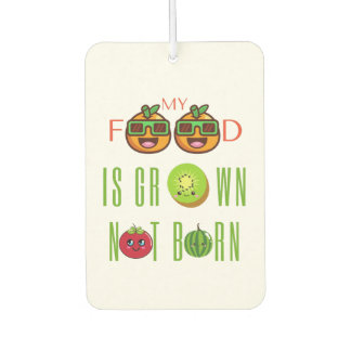 Désodorisant Pour Voiture Végétarien Mon alimentation est cultivé Non Né