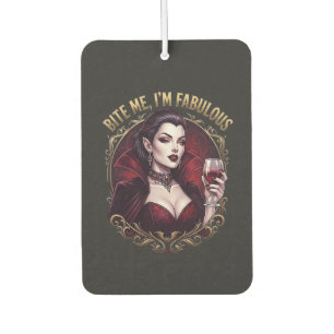 Désodorisant Pour Voiture Verre à vin gothique vampire fabuleux Bite Me
