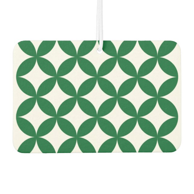 Désodorisant Pour Voiture Vert rectangle Shippo Air Freshener (Devant)