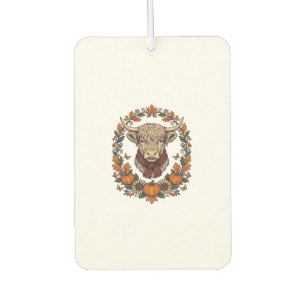 Désodorisant Pour Voiture Veste d'automne de gravure vintage de citrouille d