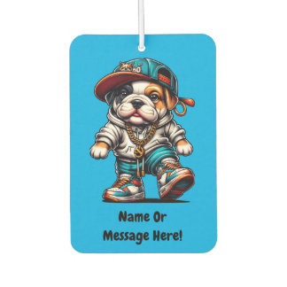 Désodorisant Pour Voiture Vêtements de rue mignons Bulldog Personnalisable