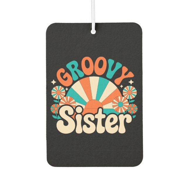 Désodorisant Pour Voiture Vibes de soeurs super Boho (2) (Devant)