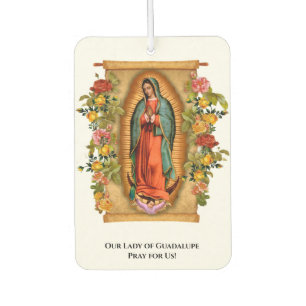Désodorisant Pour Voiture Vierge religieuse Marie Guadalupe catholique espag