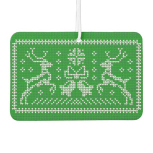 Désodorisant Pour Voiture Vilain chandail sonneries cloches cerfs de Noël ve