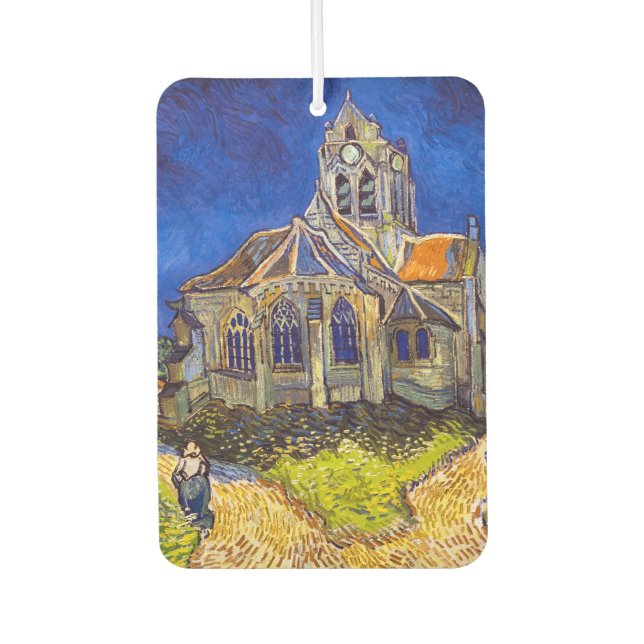 Désodorisant Pour Voiture Vincent van Gogh - L'église d'Auvers (Devant)