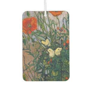 Désodorisant Pour Voiture Vincent van Gogh - Papillons et Coquelicots
