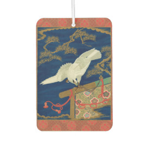 Désodorisant Pour Voiture Vintage Art du Japon Faucon Blanc G.A. Audsley