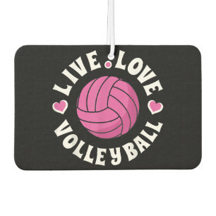 Désodorisant Pour Voiture Vivez Amour Volleyball Pour Femmes Filles Volleyba