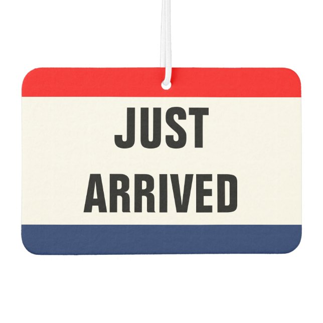 Désodorisant Pour Voiture Voiture Arrivée Signal Promo Personnalisable (Devant)