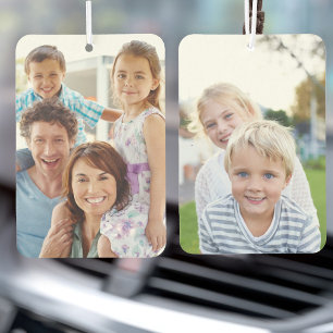 Désodorisant Pour Voiture Voiture personnalisée avec photo double face