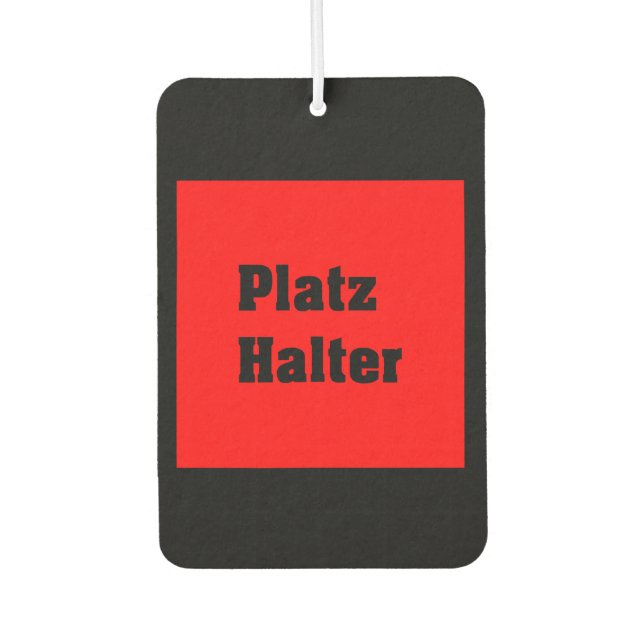 Désodorisant Pour Voiture Vorlage (Devant)