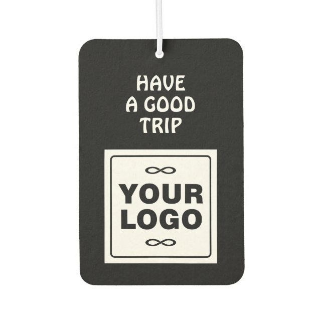 Désodorisant Pour Voiture Votre logo - Carré - Fond BLANC + Code QR (Devant)