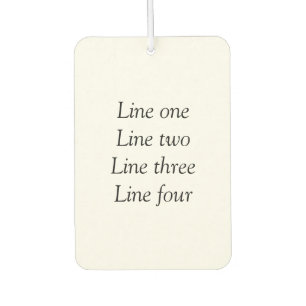 Désodorisant Pour Voiture Votre message ici ajoutez le nom de texte image mo