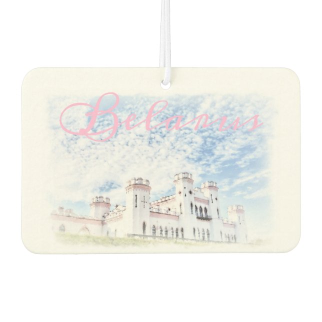 Désodorisant pour voiture vue du château de Kosava (Devant)