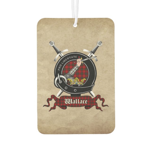Désodorisant Pour Voiture Wallace Clan Badge Car Freshener (Dos)