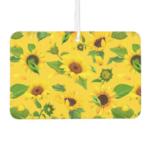 Désodorisant Pour Voiture Watercolor Sunflower 3