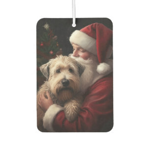 Désodorisant Pour Voiture Wheaton Terrier Avec Noël Festif Du Père Noël