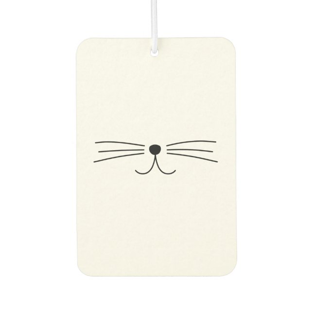 Désodorisant Pour Voiture Whiskers Chat Cute (Devant)