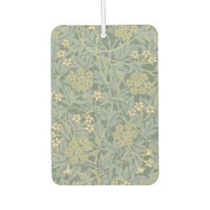 Désodorisant Pour Voiture William Morris Jasmine Bleu Vert Art Botanique