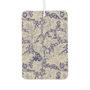 Désodorisant Pour Voiture William Morris Motif Giroflée Bleu Antique